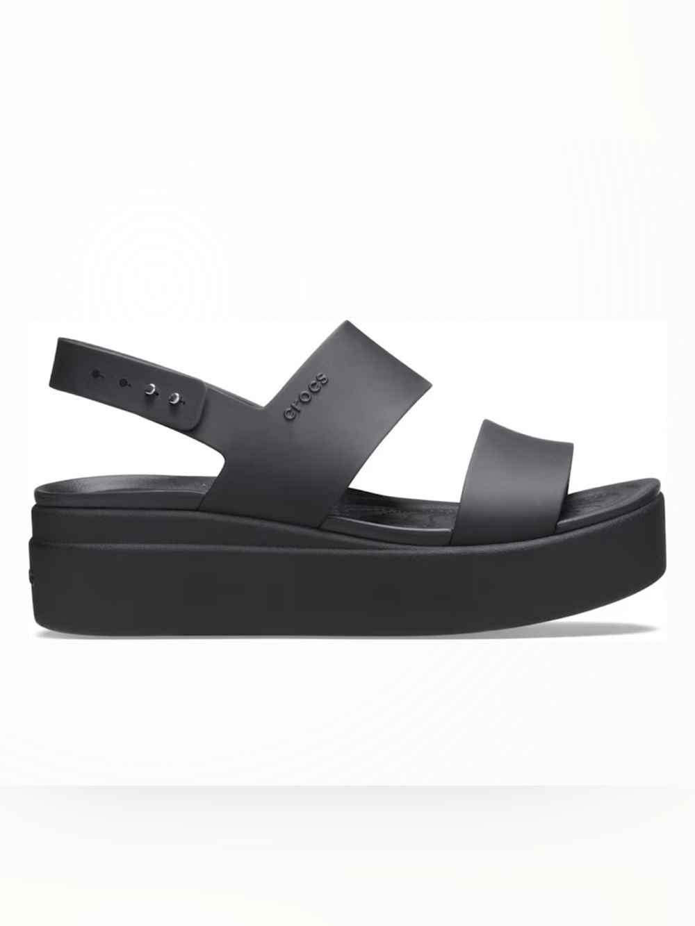 BNWOT Brooklyn Low Wedge Sandal in Black: CROCS
